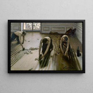 Reproduction d’un tableau de Gustave Caillebotte représentant une scène urbaine parisienne impressionniste