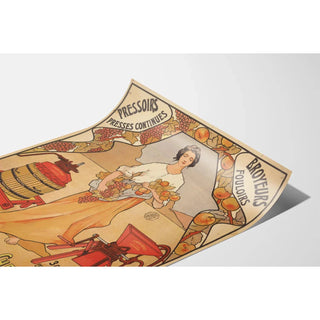 Affiche Cherbourg vintage – Publicité Simon Frères broyeurs & pressoirs