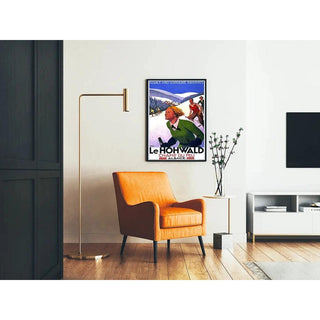 Affiche Hohwald la station de Ski Alsacienne Vintage