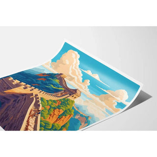 Affiche La Grande Muraille de Chine Vintage