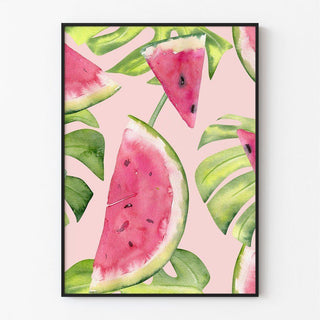 Affiche décoration cuisine - Pastèque Tropicale