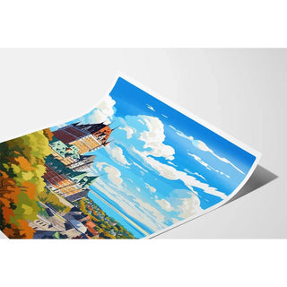 Affiche ville de Québec Vintage