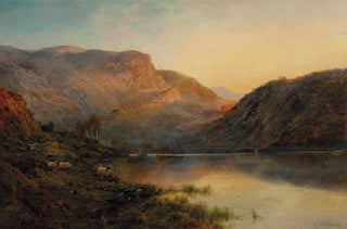 Alfred de Branski - The Evening Glow Vale Of Eagle Loch Lomond.webp