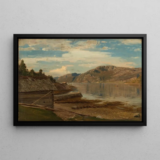 Amaldus Nielsen - Aften ved nes Kvinnherred.webp