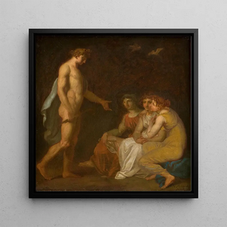 Apollon chargeant les Parques de visiter Cérès qui a fui la Terre - Nicolai Abildgaard