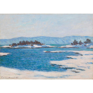 Au Bord du Fjord de Christiania - Claude Monet | Reproduction Tableau Décoration murale affiche copie