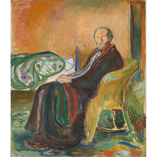 Autoportrait avec la grippe espagnole - Edvard Munch | Reproduction Tableau Décoration murale affiche copie