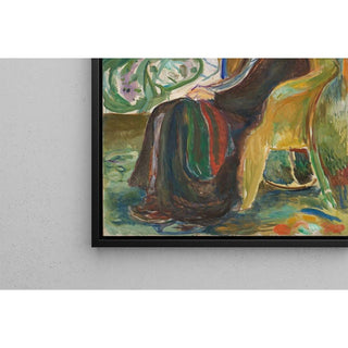 Autoportrait avec la grippe espagnole - Edvard Munch | Reproduction Tableau Décoration murale affiche copie