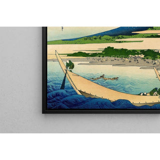 Baie de Tago près d'Ejiri sur le Tōkaidō Tōkaidō Ejiri Tago no ura ryaku zu - Katsushika Hokusai | Reproduction Tableau Décoration murale affiche copie