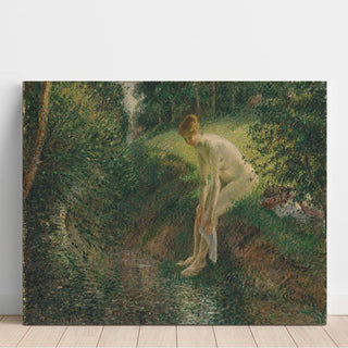 Baigneuse dans les bois - Camille Pissarro | Reproduction Tableau Décoration murale affiche copie