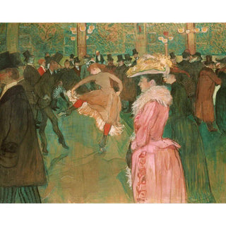 Bal au Moulin-Rouge - Henri de Toulouse-Lautrec | Reproduction Tableau Décoration murale affiche copie