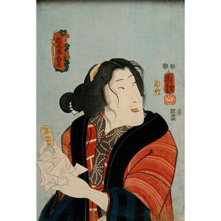 Bandō Shūka as Hashimotoya Shiraito - Utagawa Kuniyoshi | Reproduction Tableau Décoration murale affiche copie