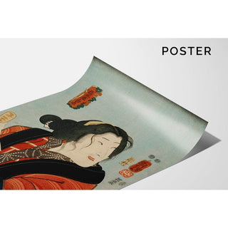 Bandō Shūka as Hashimotoya Shiraito - Utagawa Kuniyoshi | Reproduction Tableau Décoration murale affiche copie