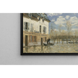 Bateau dans l'inondation à Port-Marly - Alfred Sisley | Reproduction Tableau Décoration murale affiche copie