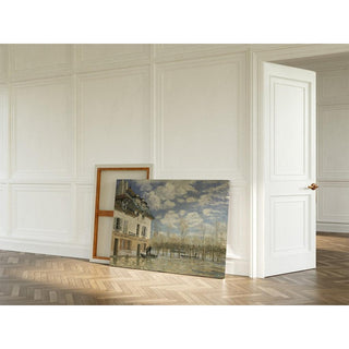 Bateau dans l'inondation à Port-Marly - Alfred Sisley | Reproduction Tableau Décoration murale affiche copie