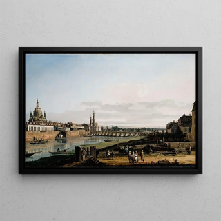 Bernardo Bellotto - Dresden from the Right Bank of the Elbe above the Augustus Bridge.webp