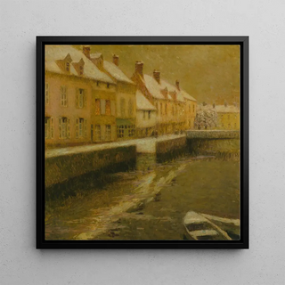 Canal à Bruges en hiver - Henri Le Sidaner