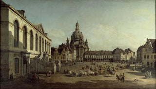 Canaletto - View of the Neumarkt in Dresden from the Jdenhofe.webp