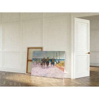 Cavaliers sur la plage I - Paul Gauguin | Reproduction Tableau Décoration murale affiche copie