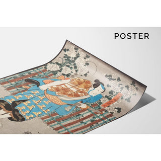 Chiemon, mais en réalité Onmaya no Kisanda - Utagawa Kuniyoshi | Reproduction Tableau Décoration murale affiche copie