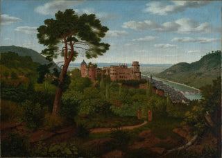 Christian Philipp Kster - Blick auf Heidelberg und das Heidelberger Schloss.webp