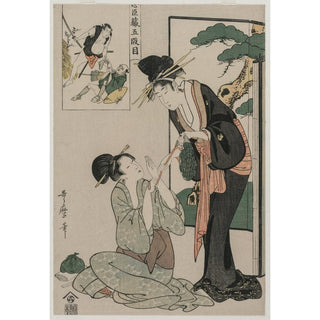Chushingura - Act V of The Storehouse of Loyalty - Kitagawa Utamaro | Reproduction Tableau Décoration murale affiche copie