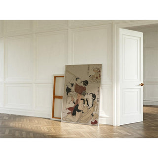 Chushingura, Acte III de L'entrepôt de la loyauté - Kitagawa Utamaro | Reproduction Tableau Décoration murale affiche copie