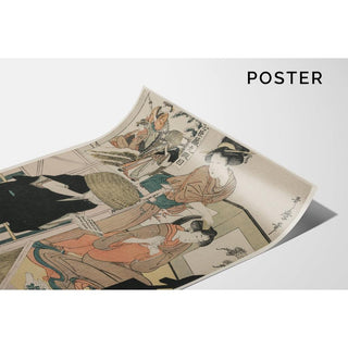 Chushingura, Acte IX de L'entrepôt de la loyauté - Kitagawa Utamaro | Reproduction Tableau Décoration murale affiche copie