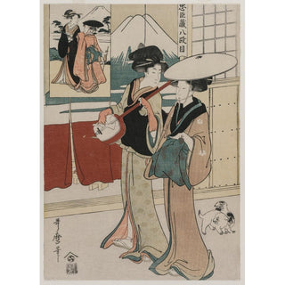 Chushingura - Acte VIII du Trésor de la Loyauté - Kitagawa Utamaro | Reproduction Tableau Décoration murale affiche copie