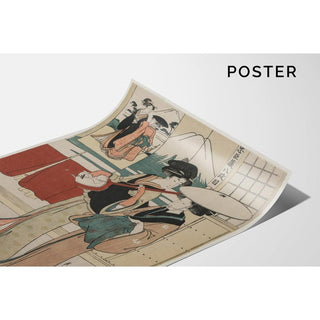 Chushingura - Acte VIII du Trésor de la Loyauté - Kitagawa Utamaro | Reproduction Tableau Décoration murale affiche copie