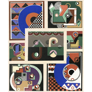 Collection Décors et Couleurs Pl.02 - Georges Valmier | Reproduction Tableau Décoration murale affiche copie