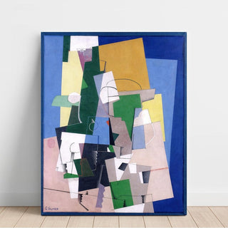 Composition Cubiste - Georges Valmier | Reproduction Tableau Décoration murale affiche copie