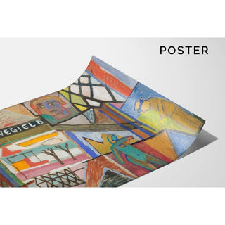 Composition avec l'inscription 'WEGIELD’ - Sasza Blonder | Reproduction Tableau Décoration murale affiche copie