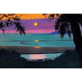 Coucher de soleil à Grasse de Félix Vallotton | Reproduction Tableau Décoration murale affiche copie