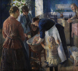 Dans la baignoire - Christian Krohg