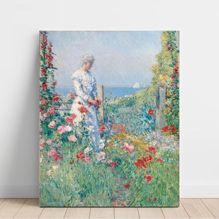 Dans le jardin Celia Thaxter dans son jardin - Childe Hassam | Reproduction Tableau Décoration murale affiche copie