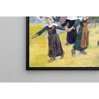 Danse Bretonne des Filles à Pont Aven par Paul Gauguin | Reproduction Tableau Décoration murale affiche copie