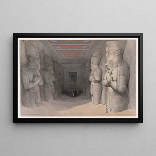 David Roberts - Interior of the Temple of Aboo Simbel Nov 9th 1836 Nubia.webp