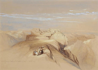 David Roberts - The Christian and Mohammedan Chapels on the Summit of Sinai.webp