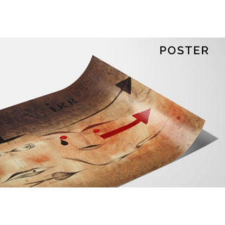 Dix-sept, Fou - Paul Klee | Reproduction Tableau Décoration murale affiche copie