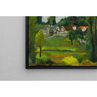 Église de Vieux Moulin près de Compiègne Oise - Suzanne Valadon | Reproduction Tableau Décoration murale affiche copie