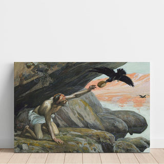 Élie nourri par les corbeaux - James Tissot | Reproduction Tableau Décoration murale affiche copie