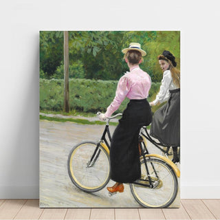 En balade à vélo un jour d'été - Paul Fischer | Reproduction Tableau Décoration murale affiche copie