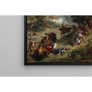 Escarmouches arabes dans les montagnes - Eugène Delacroix | Reproduction Tableau Décoration murale affiche copie