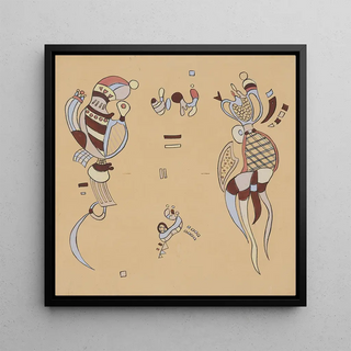 Esquisse pour tissu ou projet pour un fauteuil - Wassily Kandinsky