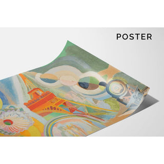 Étude pour "Air, fer et eau" - Robert Delaunay | Reproduction Tableau Décoration murale affiche copie