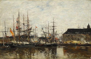 Eugne Boudin - Anvers Troismats quai.webp