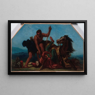 Eugne Delacroix - Hercule vainqueur dHippolyte reine des Amazones.webp