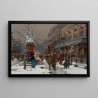 Eugne GalienLaloue - Paris boulevard en hiver.webp
