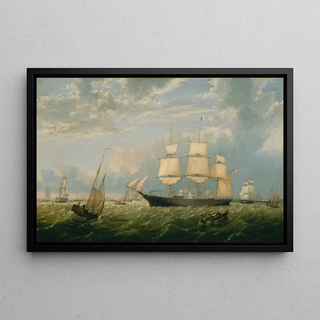 Fitz Henry Lane - The Golden State Entering New York Harbor.webp